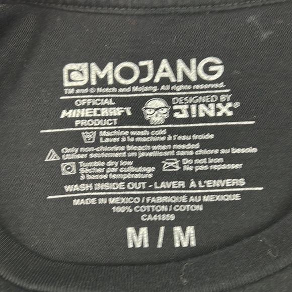 Mojang Minecraft Creeper BlackShort Sleeve T-shirt - Picture 2 of 5